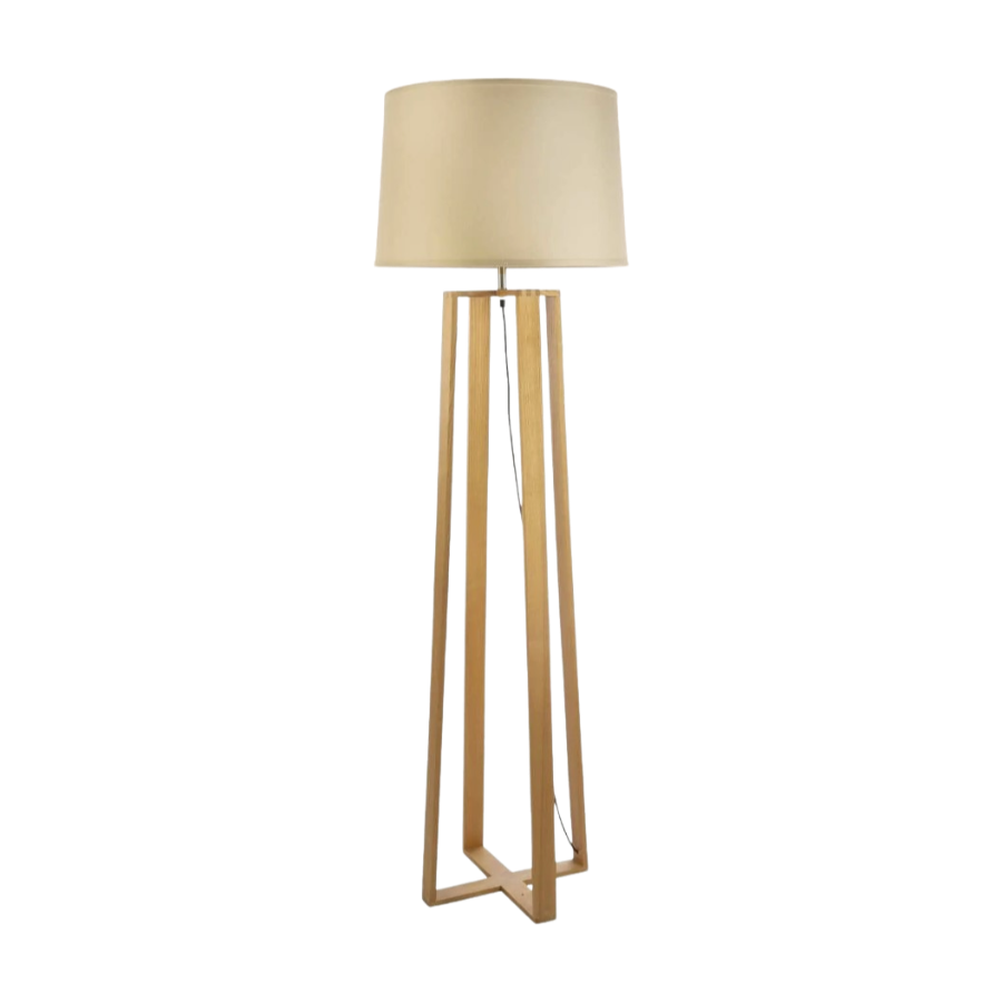 Holz Stehlampe